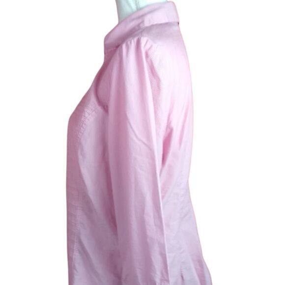 Zac & Rachel button down  long sleeve blouse, pleated - Picture 3 of 6